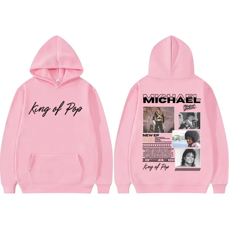 King of Pop Michael Jackson Bad Era Hoodies Men's Clothes Fashion Hip Hop Punk Sweatshirt Long Sleeve Oversized Hoodie Pullovers — image 11