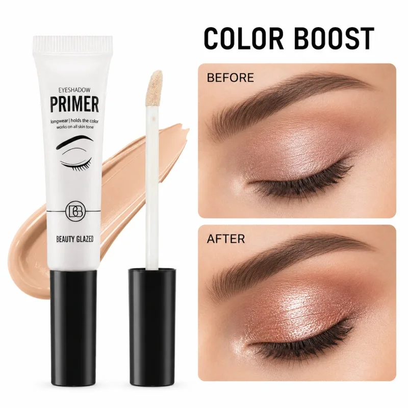 1PC Eyeshadow Makeup Primer Smooth & Crease-Resistant Eye Makeup Waterproof Long-Lasting Wear Translucent Shade Eye Base Primer — image 3