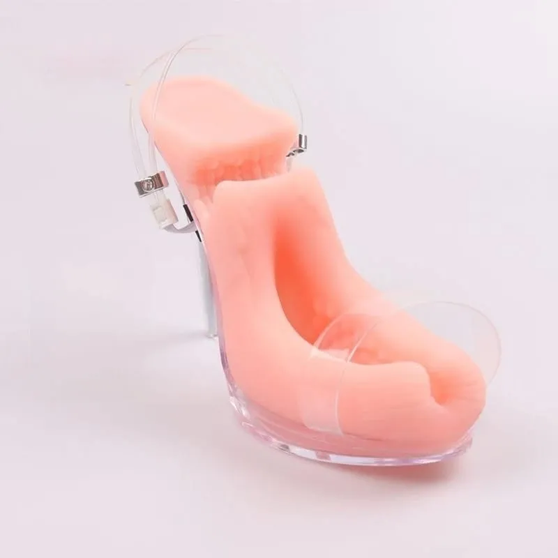 Winkwinkey High Heel Style Foot Stimulation Cup Soft Silicone Adult Toy for Personal & Couple Intimate Play