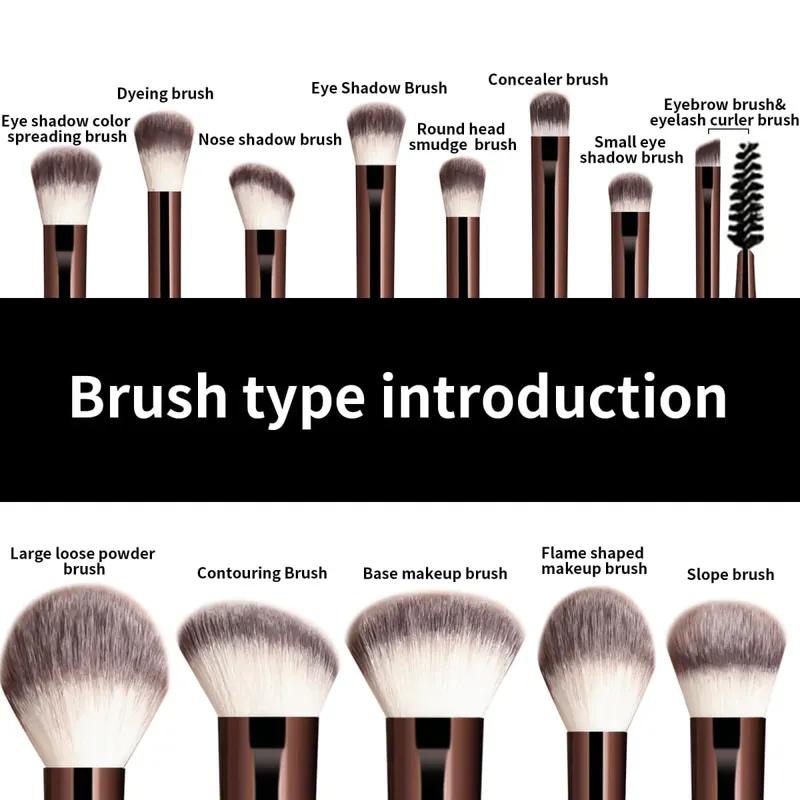 13PCS Makeup Brush Set Foundation Concealer Powder Eyeshadow Blush Brush Kabuki Blending Cosmetic Beauty Tool for Face — image 2