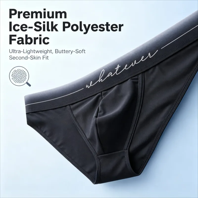 Men Ice Silk High Cut Briefs Printed Moisture Wicking Breathable Athletic Underwear for Bodybuilder Gym Daily Wear 1 / 3Pcs Set — image 6