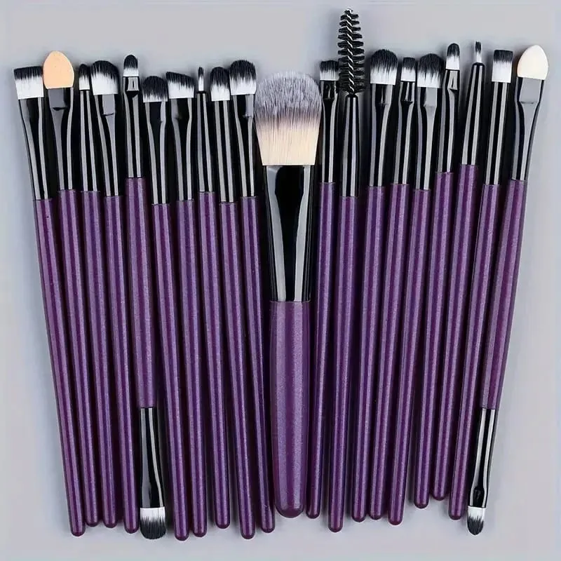 Makeup Brushes Set Premium Synthetic Kabuki Foundation Concealers Powder Blush Blending Face Eye Shadows Brush Set — image 11