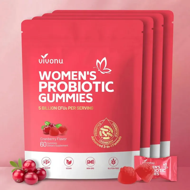 Probiotic for Women Probiotic Gummies Feminine Daily Wellness Balance Ph Gummies Cranberry Probiotics Health Yeast Ph Balance — image 10