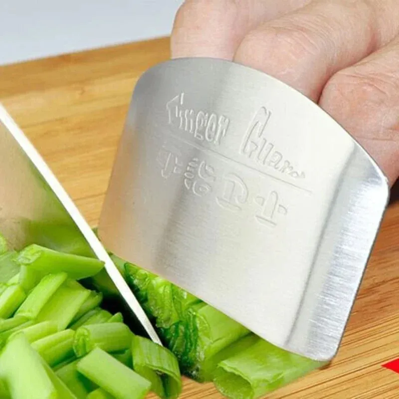 Stainless Steel Finger Protector Kitchen Knife Cutting Cooking Finger Protector Safe Kitchen Durable Chop Shield Cut Gadget — image 6