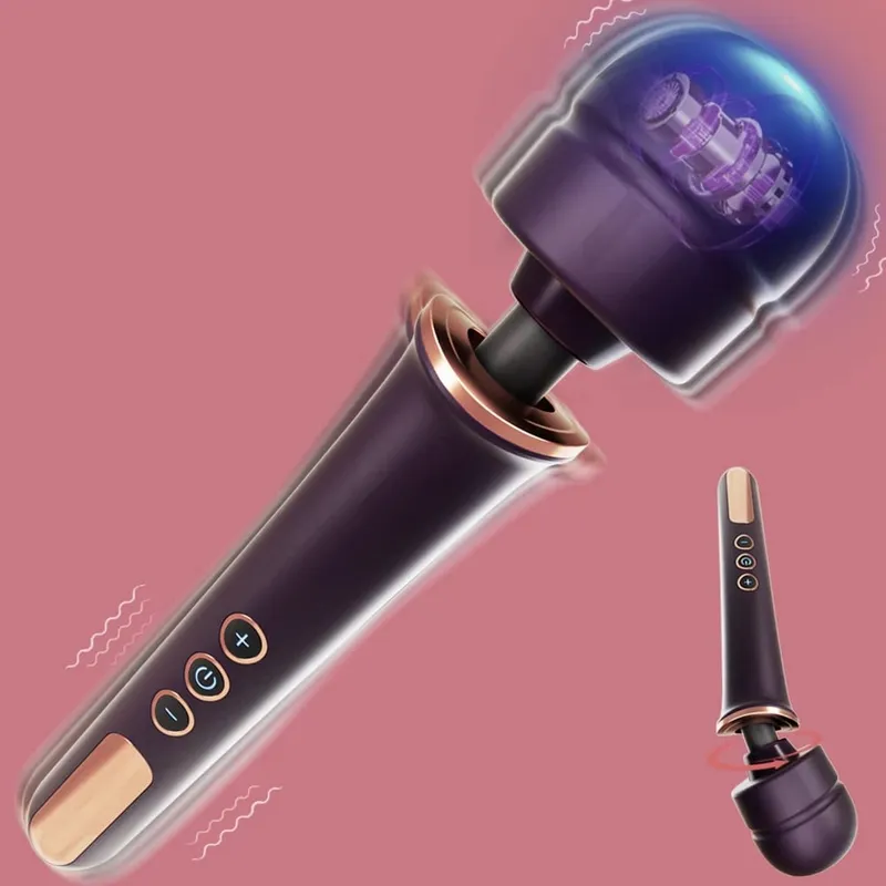 Huge Magic Handheld Massager Wand Clitoris Stimulation for Women Big Size AV Stick 10 Speed Vibrator Foreplay Adult Toy — image 1
