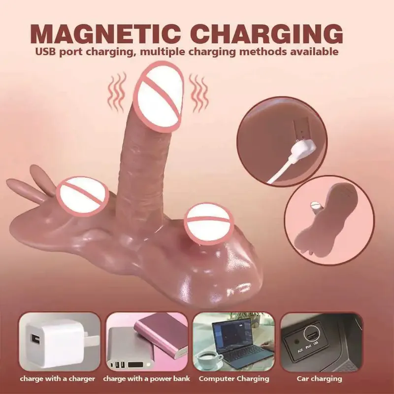 性玩具推力假陽具振動器可調節帶遙控振動按摩器 G 點肛門陰道刺激器性玩具 — image 3