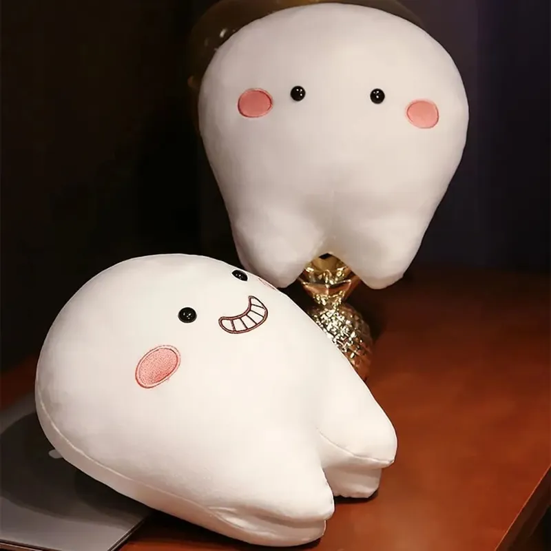 Soft Pillow Tooth Plush Toys Creative Cushion Children Gits Teeth Stuffed Pillow Cartoon Design Oral Teeth Throw Pillow — image 6