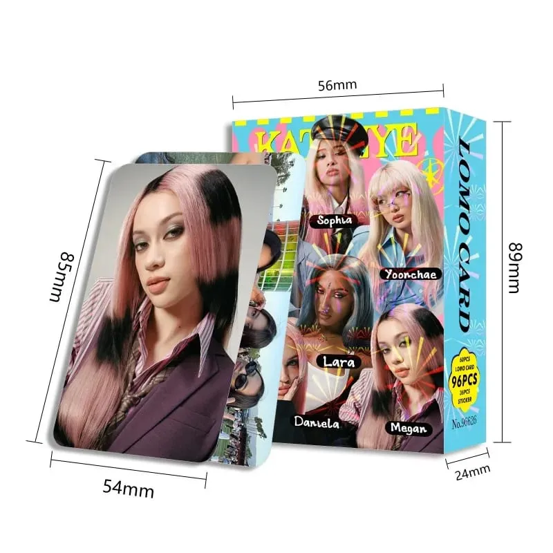 sell well96 katseye peripheral small cards star support photo cards double-sided color printing LOMO cards gift cards — image 5