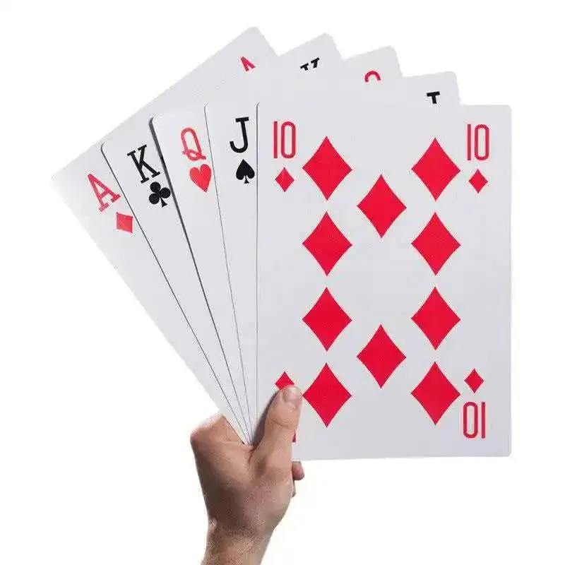 Giant Playing Cards Jumbo Size Oversized Carnival Birthday Wedding Party Favors Fun Challenges Company Team Building Games Props — image 5