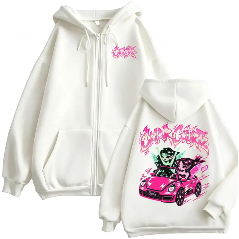 Omar Courtz Por Si Manana No Estoy Tour Zipper Hoodies Men's Harajuku Hip Hop Sweatshirts Jacket Casual Fleece Zip Up Pullovers — image 7