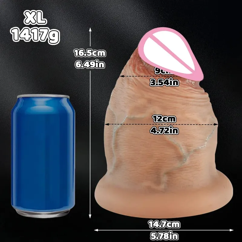 Super Bigger Thick Dildos Realistic Silicone Anal Dildo Expander Thick Penis Butt Plug Adult Sex Toys Masturbation Big Dick — image 9