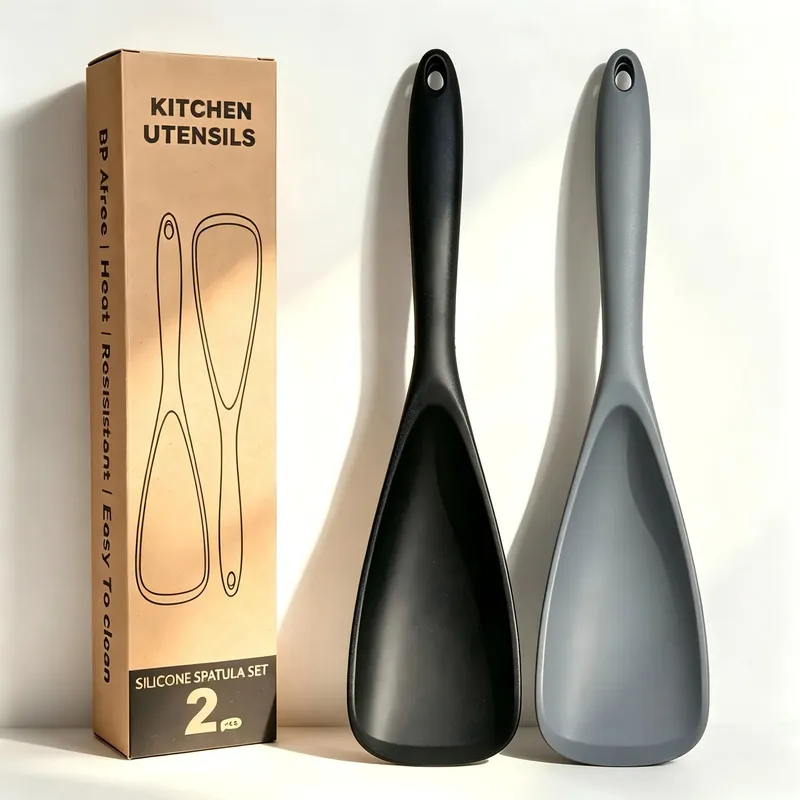 All-in-one silicone duckbill spatula heat-resistant cooking spoon salad server ice scoop and multi-functional spatula — image 1