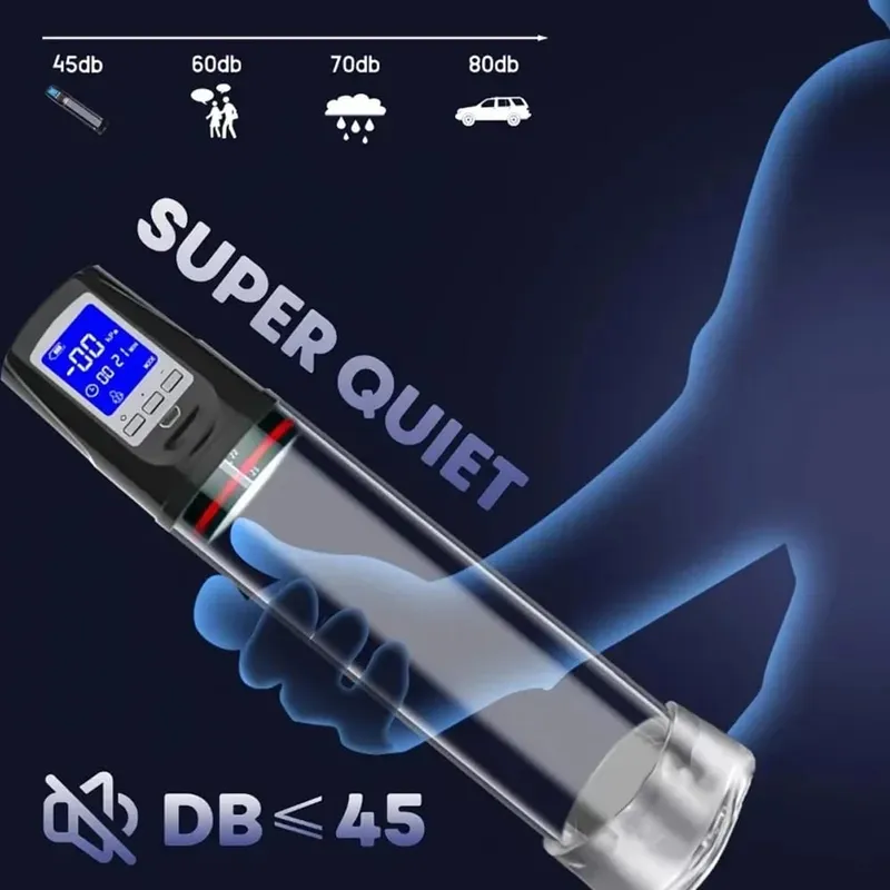 Luxurious Field Automatic Penis Pump Suction Vacuum Male Masturbation Penis Extender Dick Erection Enhancement Trainer Sex Toys — image 5