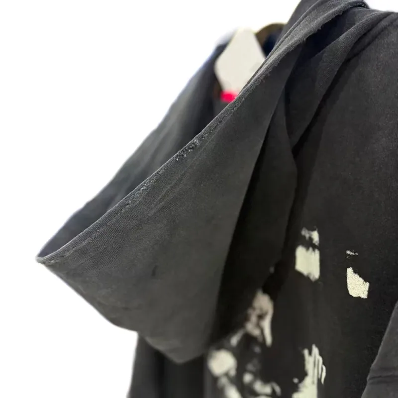 Y2k Subculture Graphic Zip Up Hoodies Hiphop Street Style Heavy Weight Cotton Retro Distressed Ripped Casual Loose Hoodies Men's — image 8