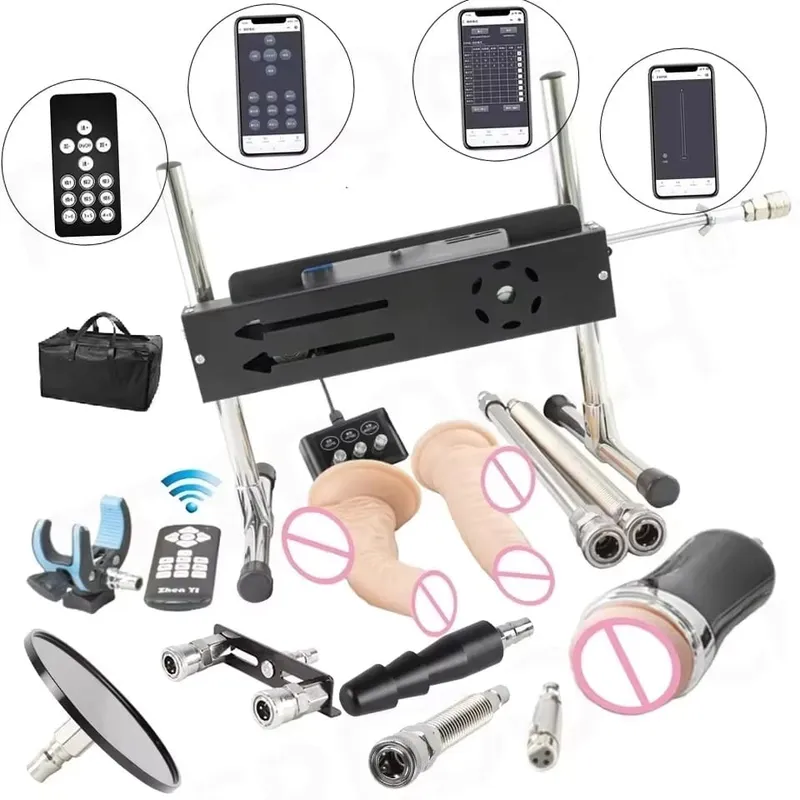200W Super Powerful Stroke 1-15cm Automatic Masturbation Machine with Dildo Attachments Support Three Controllers Sex Machines — image 8