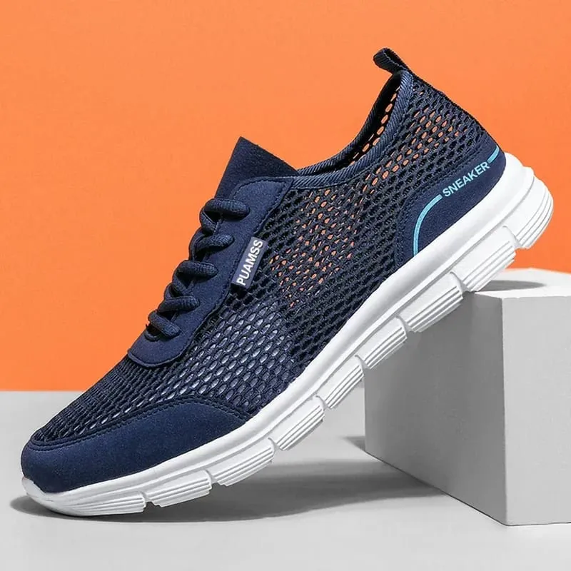 Men Casual Mesh Shoes Summer Breathable Everyday Walking Sneakers Lightweight Non Slip Driving Loafers