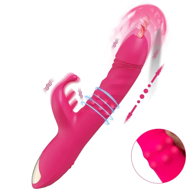 Thrusting Rabbit Vibrator for Women Vagina Dlido Vibrator G-Spot Clitoris Stimulator Female Masturbation Sex Toy for Women — image 18