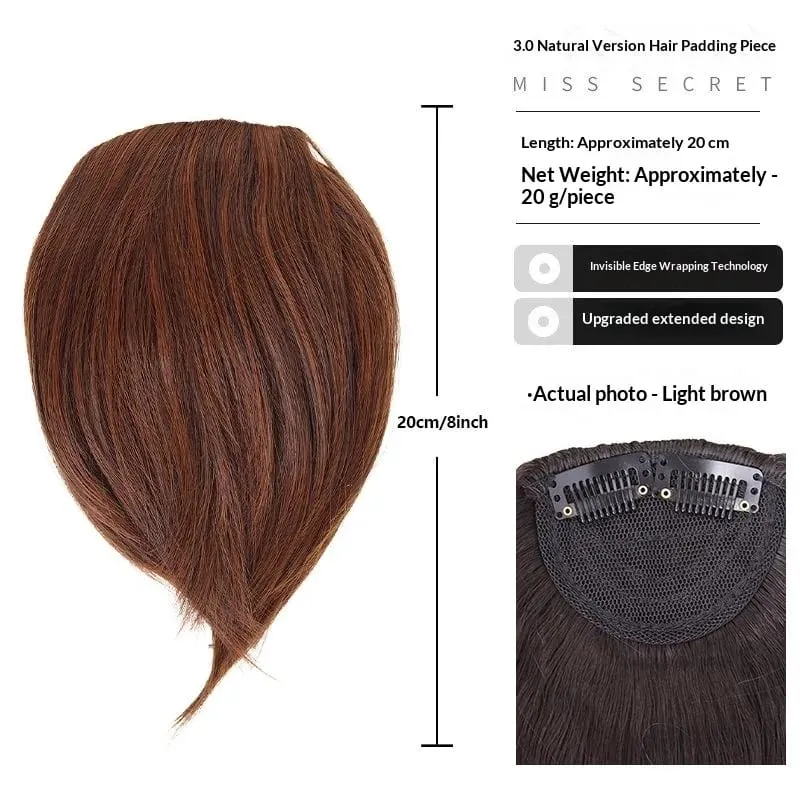 Women's Synthetic High - Crown Hair Topper Clip - In Invisible Design Natural - Looking Volume - Boosting for Thinning Hair — image 9