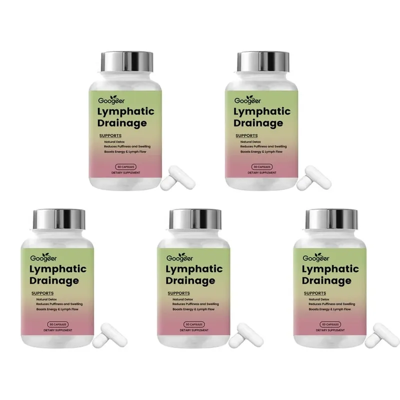 Googeer Lymphatic Support Capsules with Diosmin Hesperidin Horse Chestnut Bromelain Butcher's Broom Daily Wellness 60 Capsules — image 11