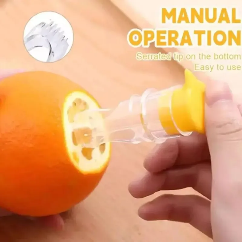 2/1Pcs Manual Lemon Juicer Portable Lemon Squeezer Washable For Lemon Orange Limes Citrus Easy Juice Extractor Kitchen Sttuff — image 2