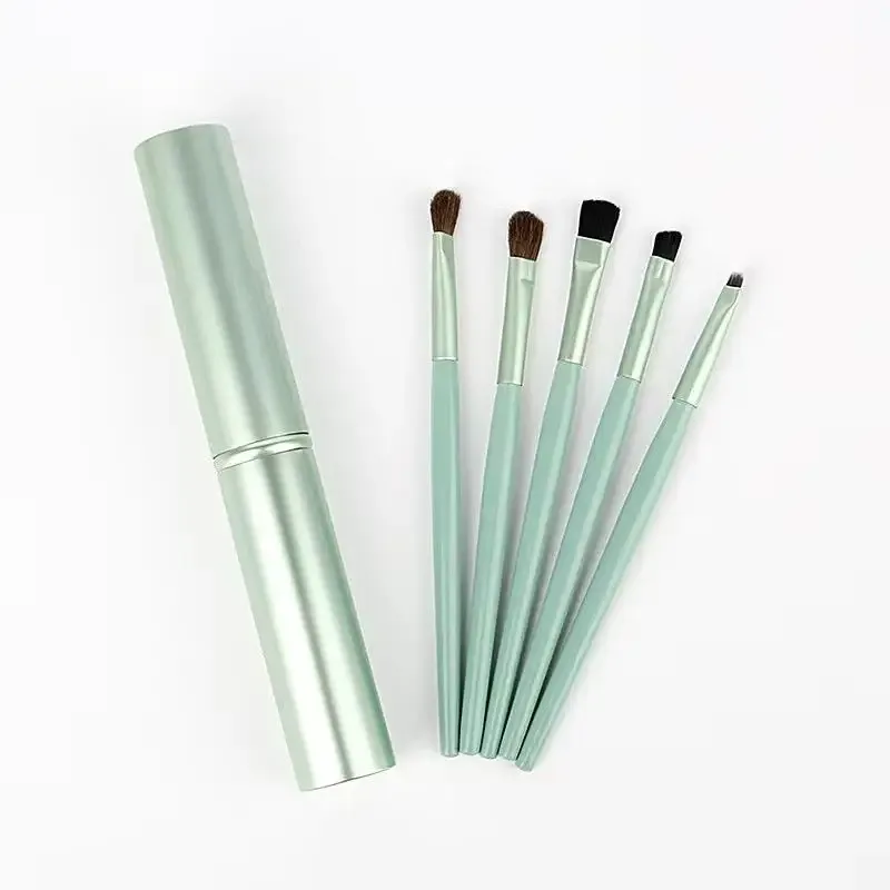 5pcs eyeliner Brush With Storage Tube Eye Makeup Brushes Set Soft Eyeshadow Brush Smudging Brush — image 10