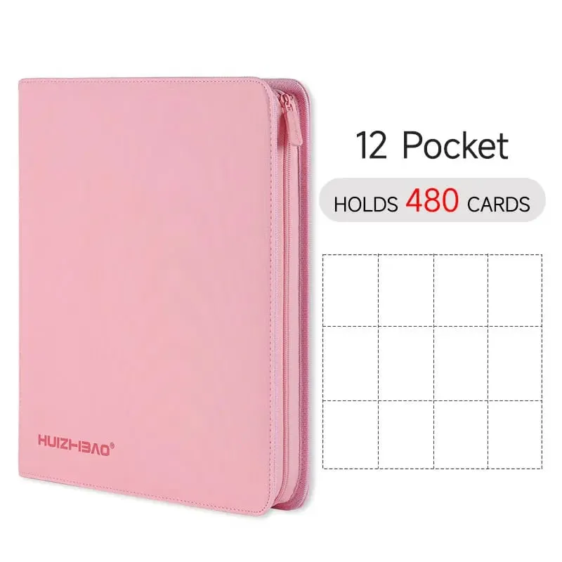 9/12 Pocket Zipper Card Binder Trading card album Durable Side Loading Card for mtg tcg for pokemon for yugioh for football — image 18