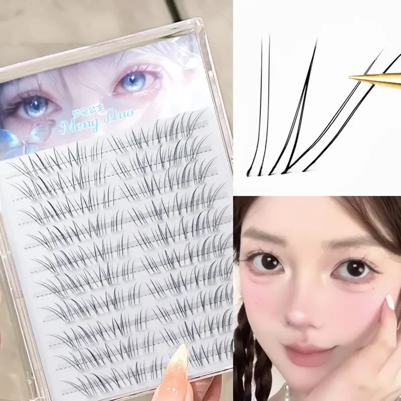 Air Ultralight Eyelashes DIY Individual Lashes Clusters Natural Fresh C Curl 9-11mm Black Lash Extension Flying Eye Lashes