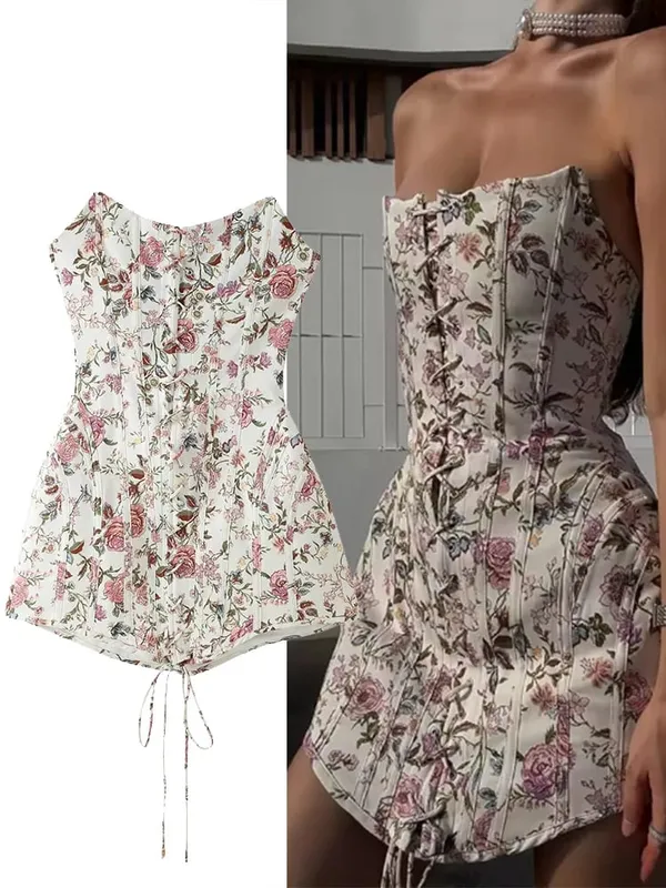 Women Rust Lace Patchwork Midi Dress Boho Square Neck Sleeveless Loose Flowy Casual Dresses Ladies Summer Vacation Outfits — image 1
