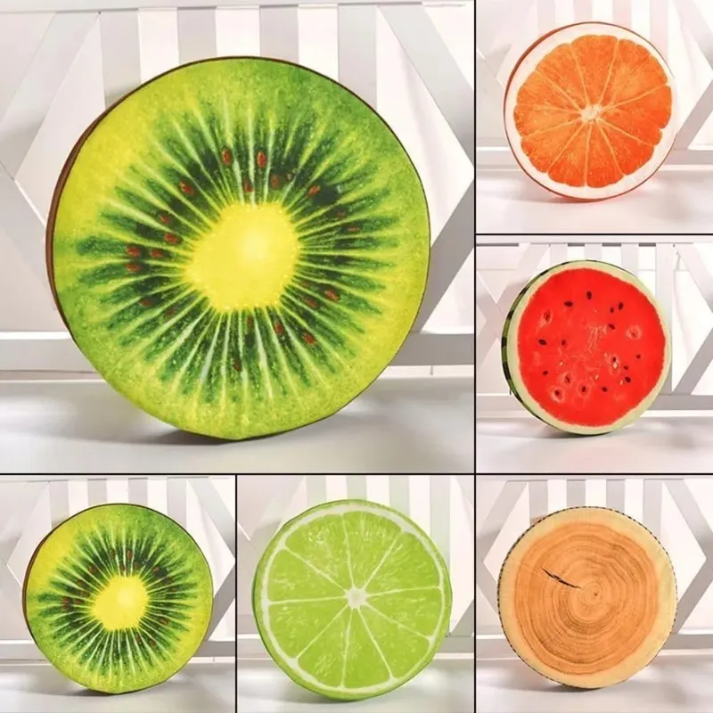 Kindergarten Office Sofa Pillow Funny Round Pillow Seat Pads Fruit Seat Pads Chair Cushions — image 2