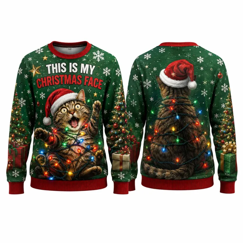 Lets Get Blitzened Reindeer Christmas Sweatshirt 3D Print Crewneck Unisex New Funny Ugly Xmas Party Holiday Jumper Autumn Wear — image 3