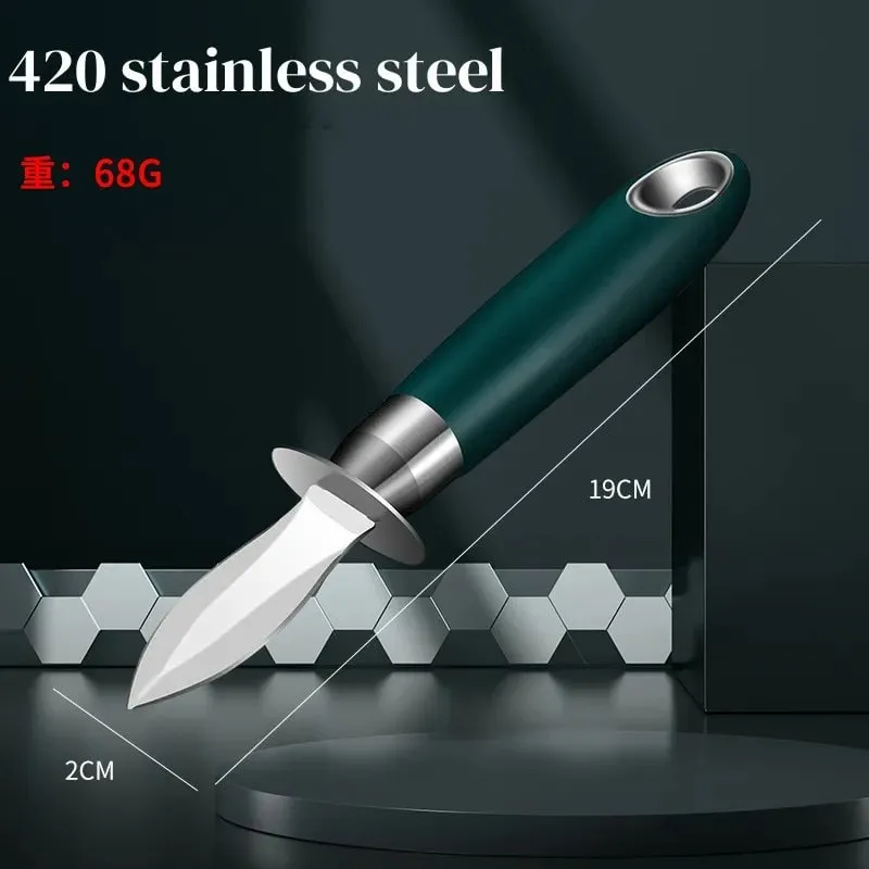 Black Color Wood Stainless Steel Oyster Knife Kitchen Tools Accessories Light Luxury Thickened Shell Opener Gadgets — image 13