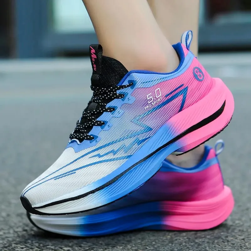 Brand Men Carbon Plate Running Shoes Soft Cushion Shock Absorbing Sports Shoes Unisex Sneakers Light Anti-Slip Training Shoes — image 4