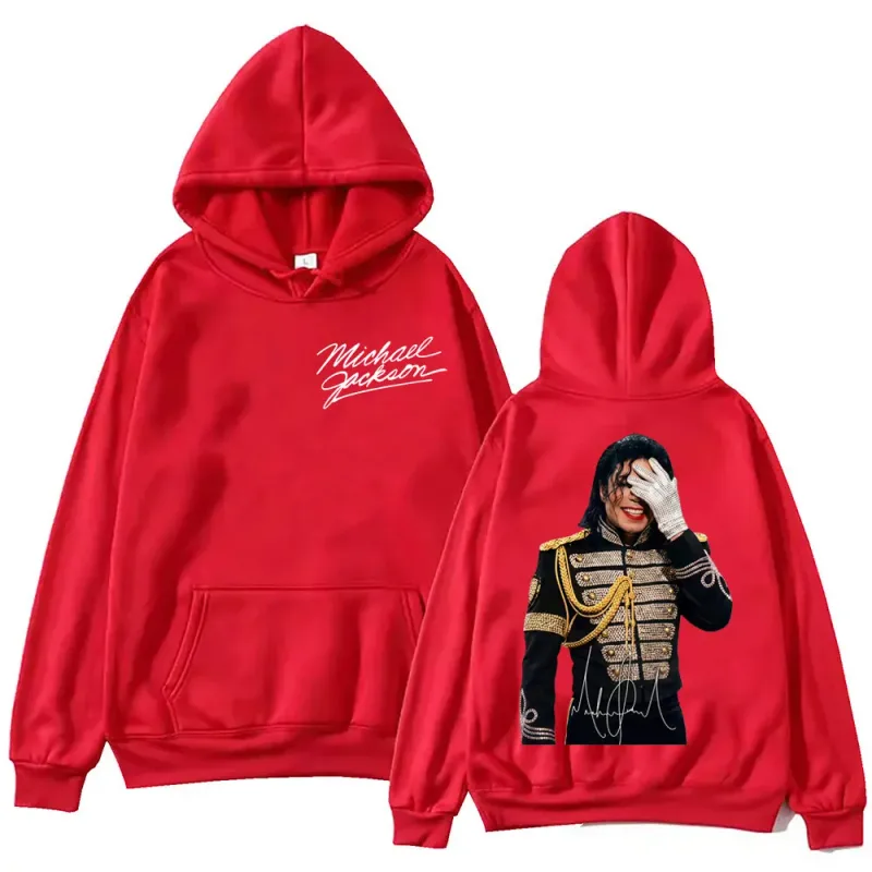 90's Classics Michael Jackson Graphic Hoodies Men Women Harajuku Rock Style Pullovers Vintage Fashion Long Sleeve Sweatshirts