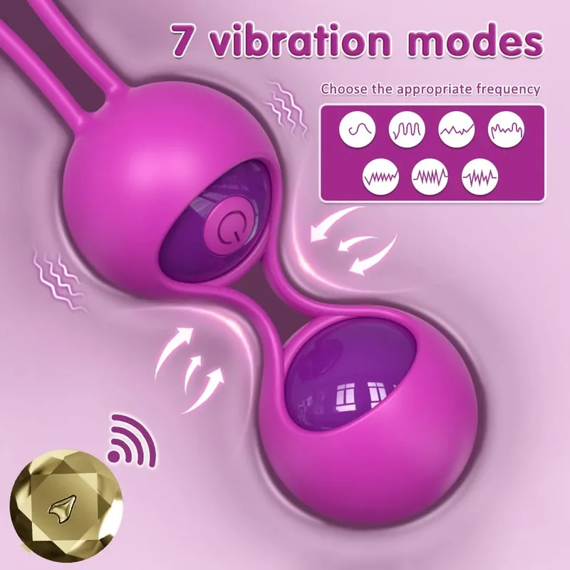Remote Control G Spot Vibrator Kegel Balls for Women Vibrating egg Female Vaginal Massager Clitoral Nipple Stimulator Adult Toys — image 2