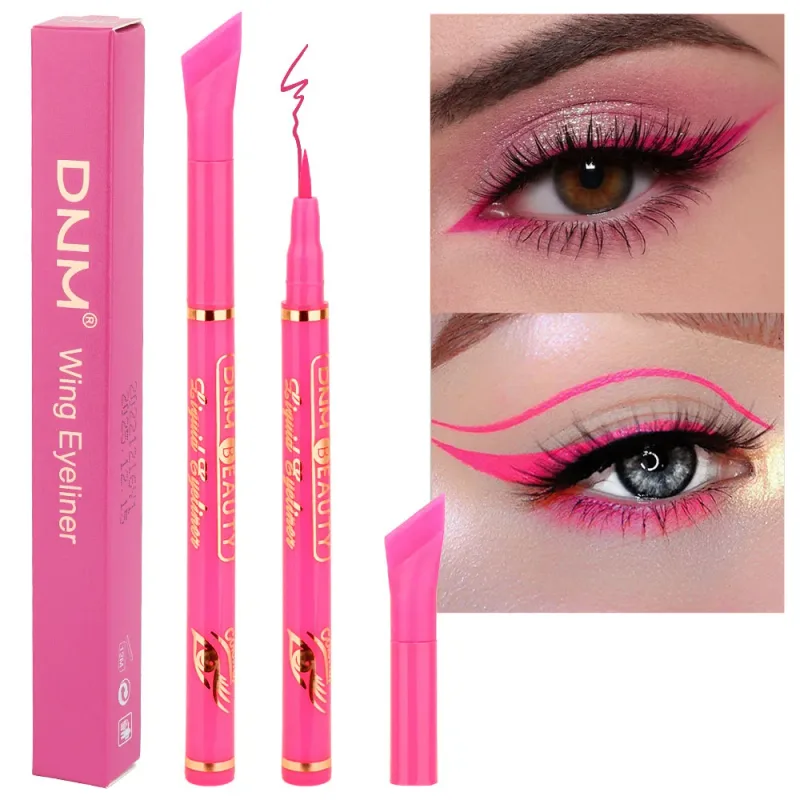 12 Colors Matte Liquid Eyeliner Pen Black Purple Makeup Waterproof Quickly Drying Smooth Ultra-thin Eye Liner Wing Tips Cosmetic