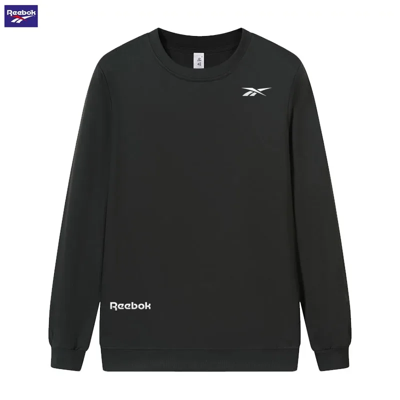 2026 Stride Running Spring/Autumn Men's and Women's Universal Round-neck Hoodie - Lightweight Solid-color Long-sleeved Loose-Fit — image 1