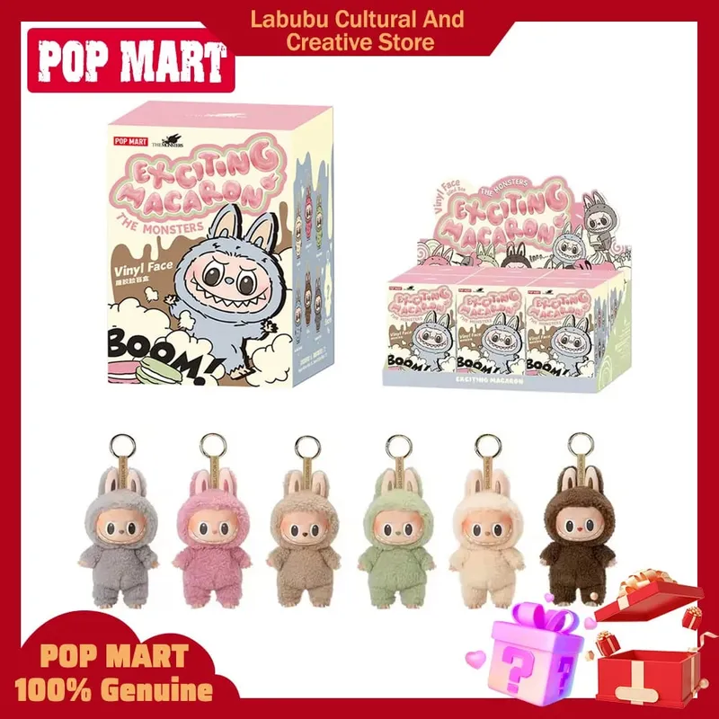 Original POP MART LABUBU Blind Box Toys THE MONSTERS Exciting Macaron Vinyl Face Surprise Mystery Box Kawaii Anime Action Figure — image 1