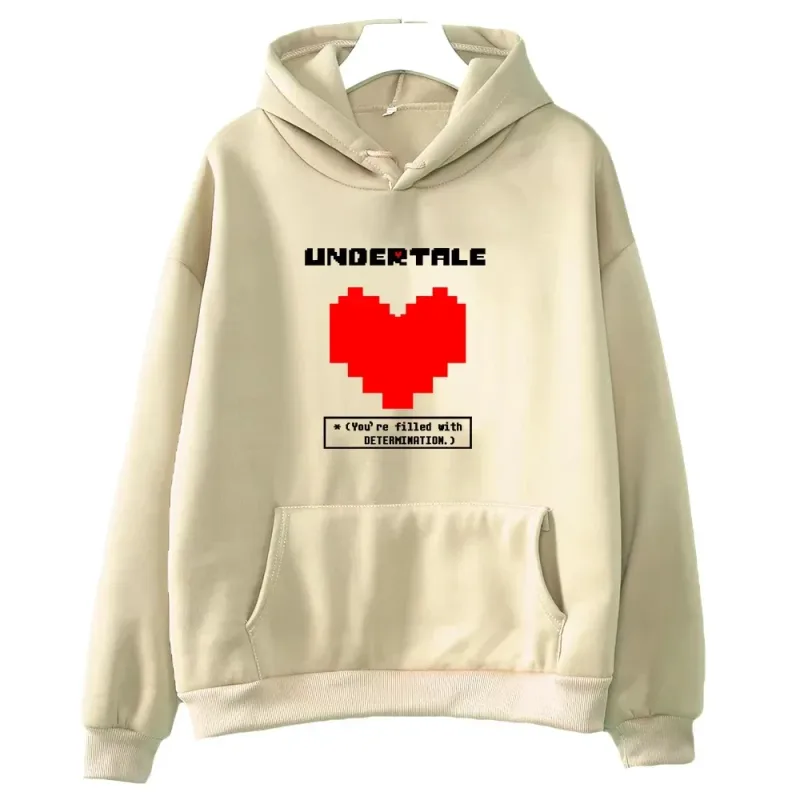 Undertale game: You are full of determination. Printed hoodies for men and women, casual sportswear, autumn and winter hoodies — image 4