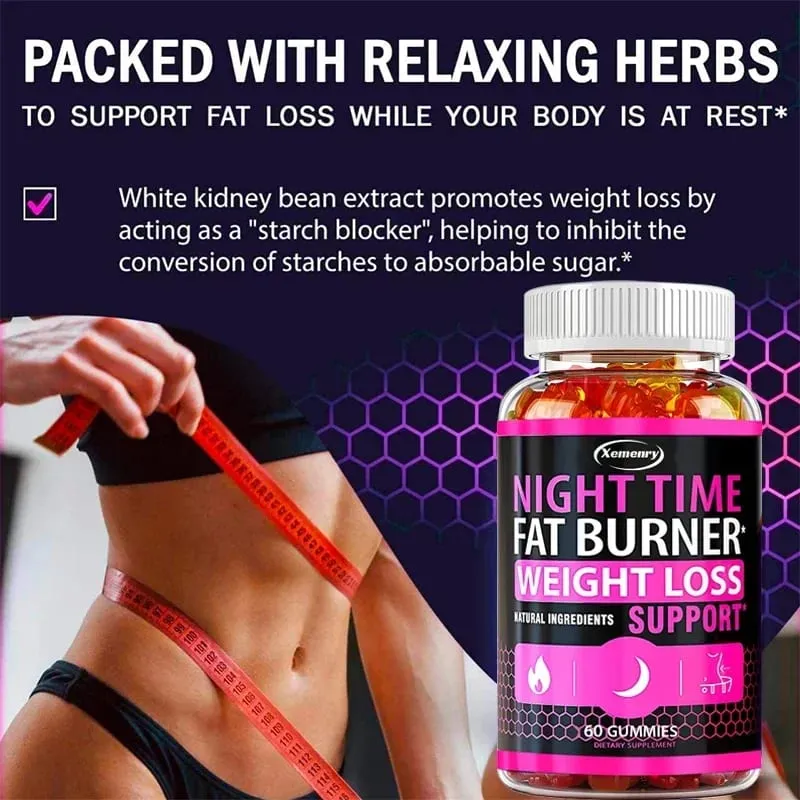 Nighttime Metabolism Gummies - Tone Up Capsules for Bloating & Metabolism Appetite Suppressant — image 5