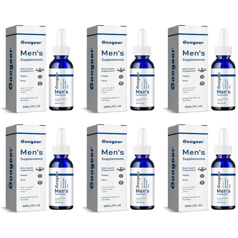 Men's Supplements Drops with Panax Ginseng Ginkgo Biloba Grape Seed and Vitamin B12 for Energy & Daily Vitality Support 30 ML — image 12