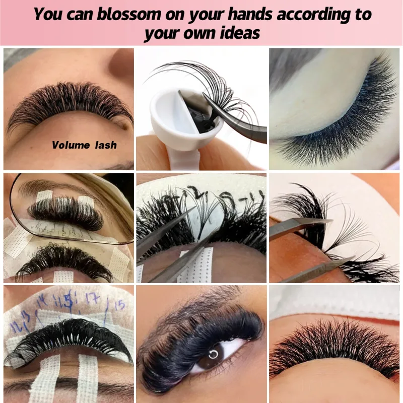 Qeelasee Professional Mink Individual False Eyelash Extensions Maquiagem Cilios Volume Fan Eye Lashes Wholesale Supplies — image 6