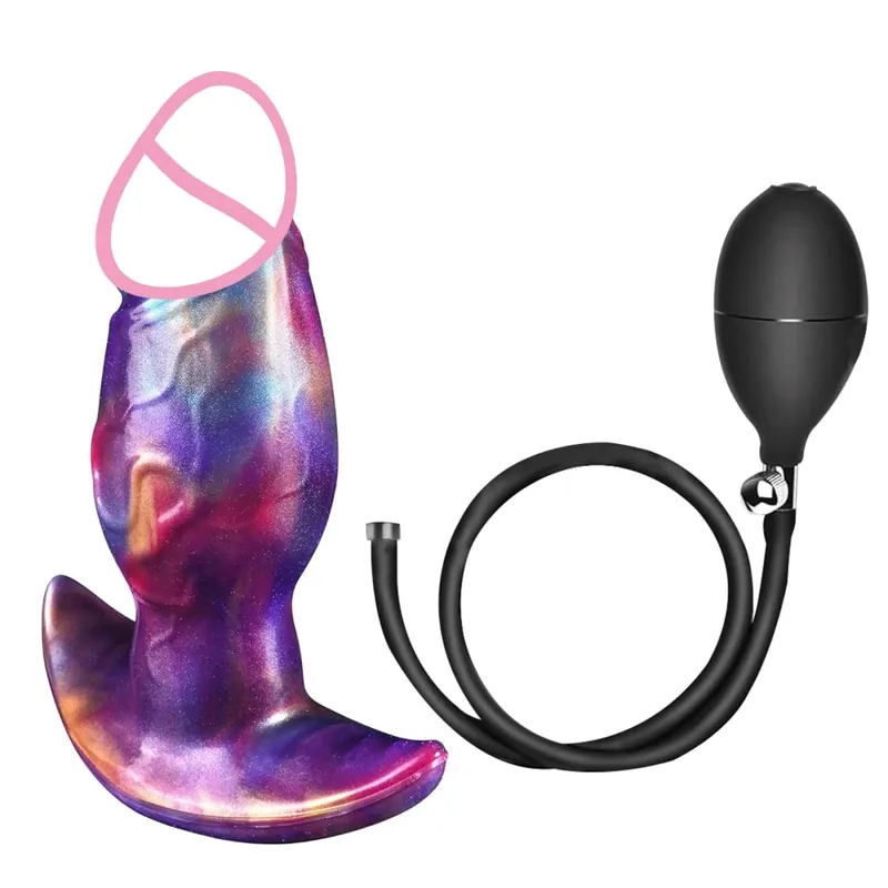 Realistic Dildo Magnetic Suction Expansion Anal Plug Wearable Dildo For Men And Women Plug Butt Vaginal Dilator Adult Sex Toy 18