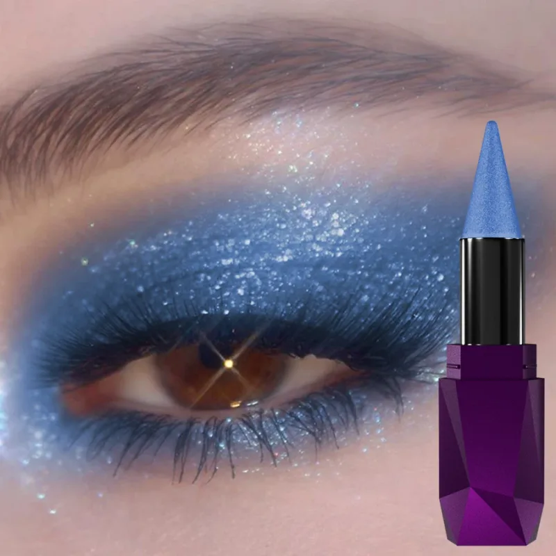25 colori 1 pezzo ombretto perlato stick impermeabile glitter a lunga durata e colore opaco ombretto trucco viso evidenziazione regalo di cosmetici