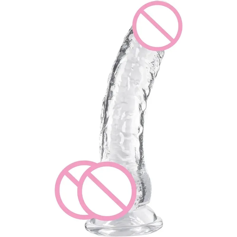 Different Sizes Transparent Soft Jelly Dildo Realistic Fake Dick Penis with Suction Cup G Spot Vagina Massage Sex Toy for Women — image 1
