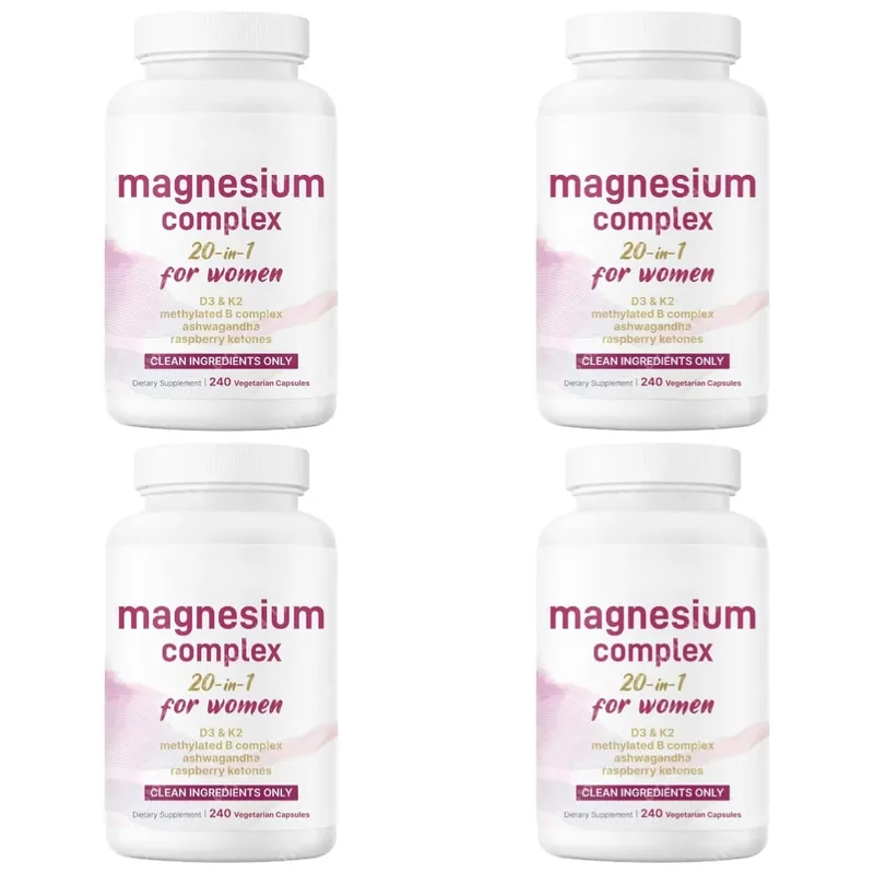 Magnesium Complex for Women Capsules with D3 K2 B12 Biotin & Ashwagandha for Energy Calm & Wellness Support 240 Capsules — image 10