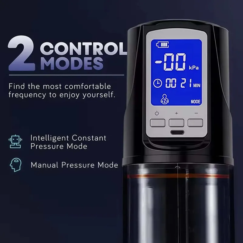 Automatic Electric Penis Pump Male Vacuum Suction Massager Delay Enlargement LED Display Masturbation Adult Sex Toys for Men