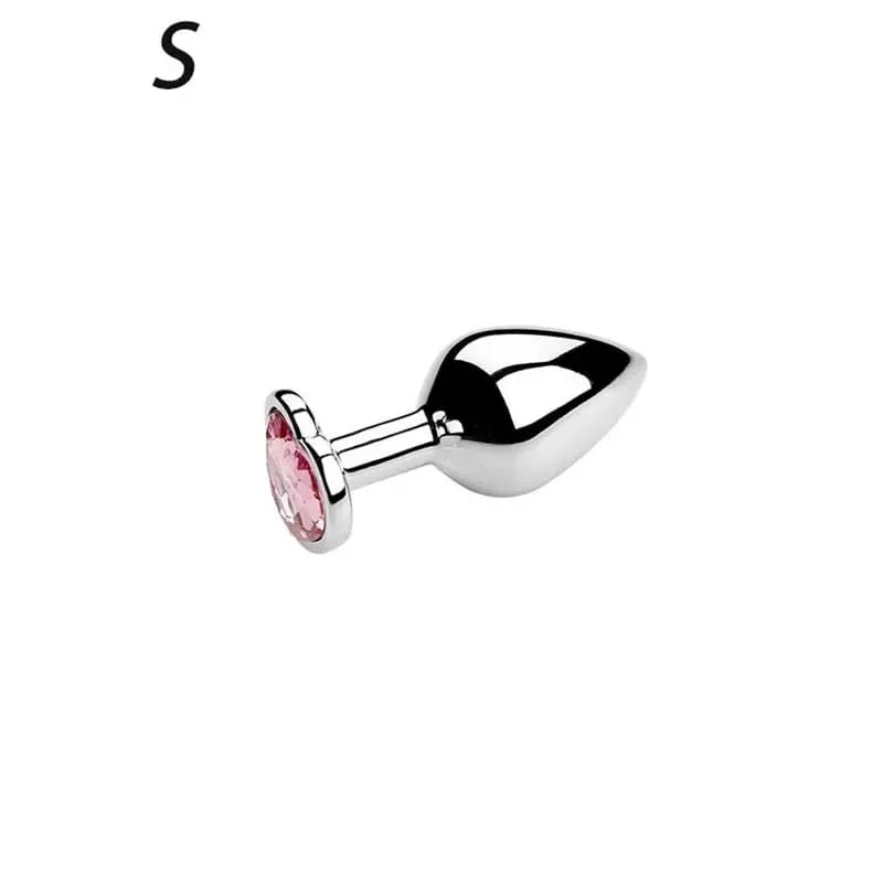 5 Sizes Stainless Steel Crystal Heart Anal Plug Removable Butt Plug Stimulator Prostate Massager Anal Sex Toys Dildos — image 9