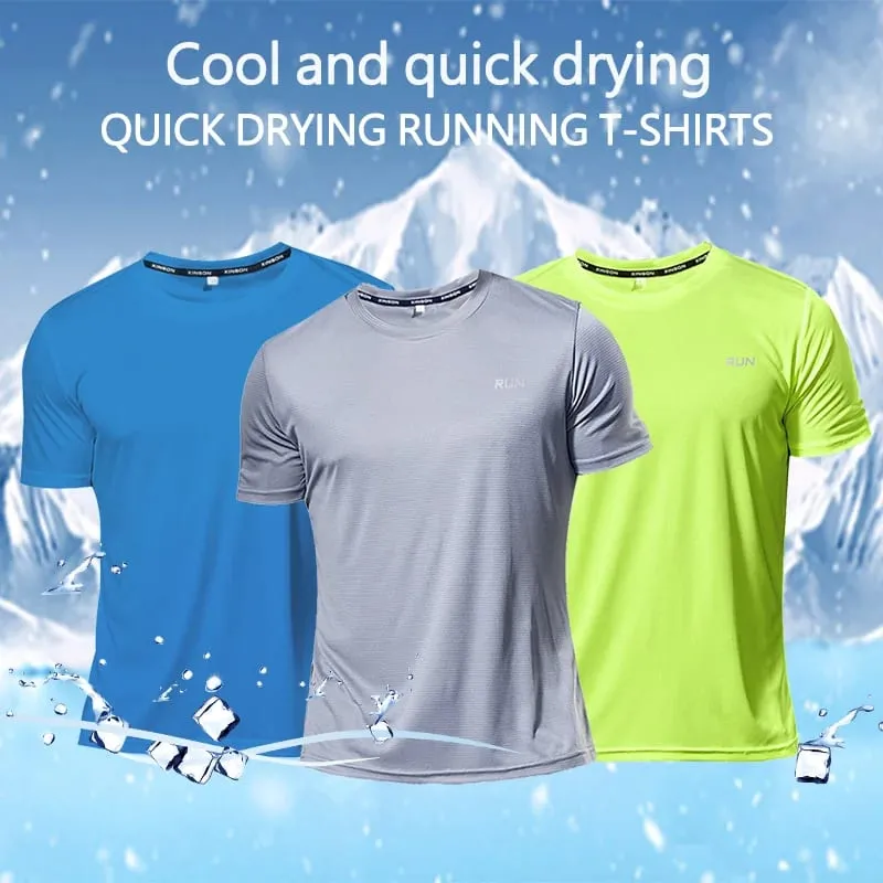 Men's Quick Dry Sports T-Shirt Short Sleeve Breathable Moisture Wicking Lightweight Gym Running Workout Top — image 2