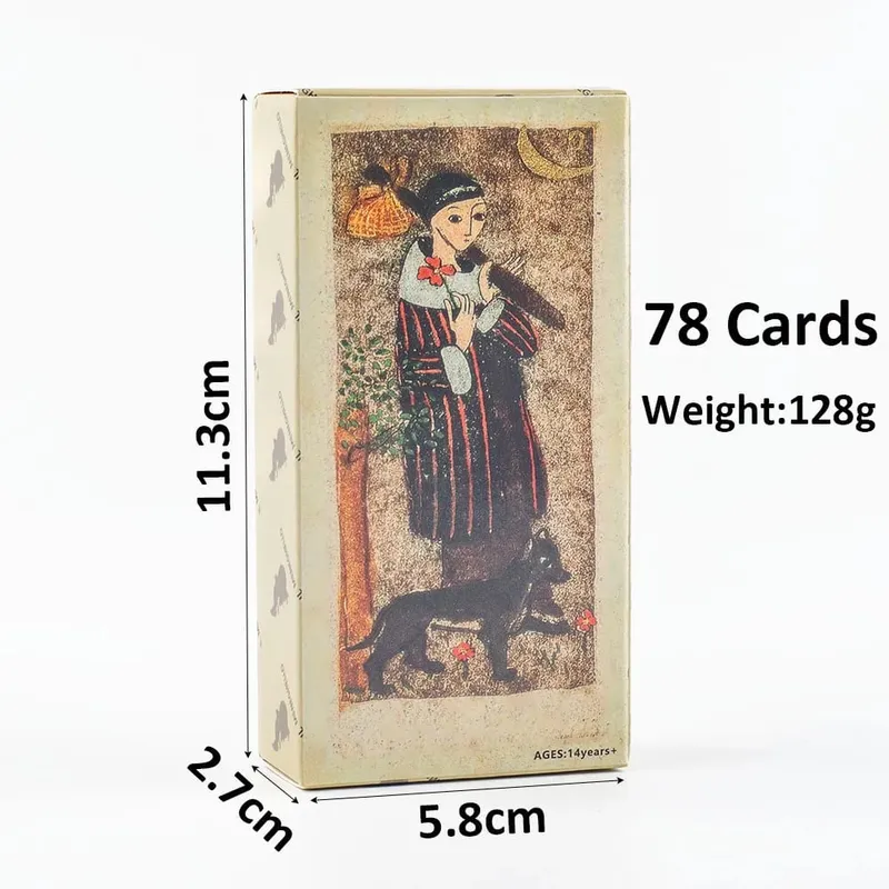 11*5.5cm 78-Card Deck Italian Hand-Painted Style Tarot Cards – La Corte Dei Tarocchi — image 3