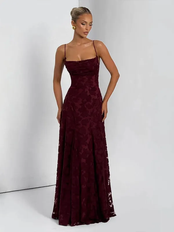 2026 Floral Embroidery Maxi Dress for Women Summer Party Prom Gowns Sexy Backless Suspender Dresses French Style Evening Dress — image 4